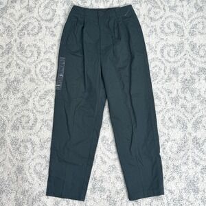 White Stag Size 4 Petite Women's Dark Green Chino Trouser Slash Pocket Pants NEW